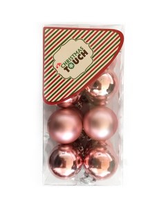 Набор шаров 16 шт 4 см розовый N3 4016AB Christmas touch