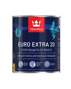 Краска для влажных помещений EURO EXTRA 20 A п мат 0 9 л Tikkurila