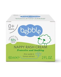 Крем от опрелостей и кожных раздражений Nappy Rash Cream 0 60 Bebble