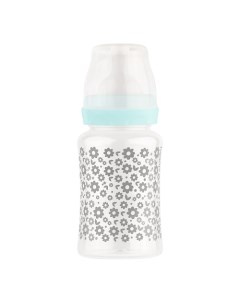 Бутылочка для кормления с соской молочной широким горлом с рождения Lubby