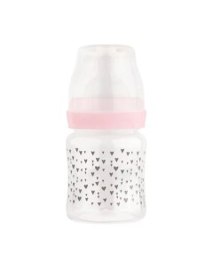 Бутылочка для кормления с соской молочной и широким горлышком с рождения Lubby