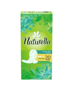 Женские гигиенические прокладки на каждый день Green Tea Magic Normal с ароматом зеленого чая Single Naturella