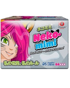 Прокладки женские гигиенические ежедневные Neko Mimi 25 Maneki