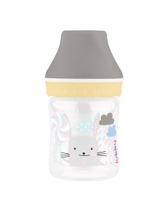 Бутылочка для кормления с молочной соской с клапаном широким горлом с рождения Lubby