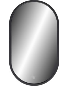 Зеркало для ванной Prime Black Led 45x80 Континент