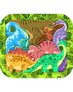 Сборная модель пазл Динозавры Нескучные игры