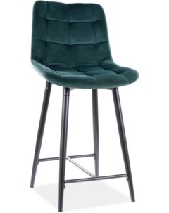 Барный стул CHIC H 2 VELVET New зеленый черный CHICH2VCZ Signal