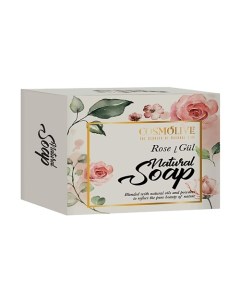 Мыло натуральное розовое rose natural soap 125 Cosmolive