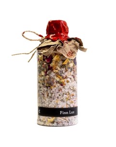 Соль для ванны морская ароматическая с сухоцветами и эфирным маслом розы 500 Finnlux