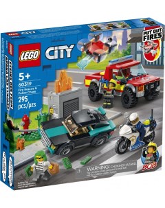 Конструктор City Пожарная бригада и полицейская погоня 60319 Lego