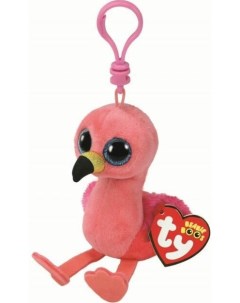 Игрушка мягконабивная на брелоке Фламинго розовый Gilda серии Beanie Boo s 12 7см Ty