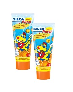 Гелевая детская зубная паста SILCA Putzi Апельсин 75 Silcamed