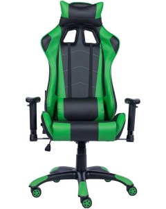 Офисное кресло Lotus S9 экокожа чёрный зеленый Everprof