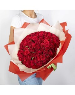 Букет из красных роз Кения 101 шт 35 см Л'этуаль flowers