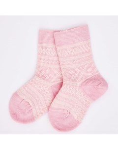 Носки детские Розовые снежинки Merino Wool&cotton