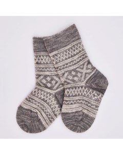 Носки детские Серые снежинки Merino Wool&cotton