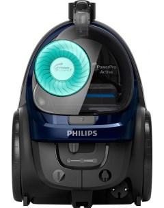 Пылесос FC9573 01 PowerPro Active черный синий Philips
