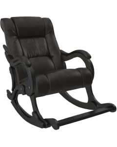 Кресло качалка Модель 77 венге кожзам Dundi 108 Мебель импэкс