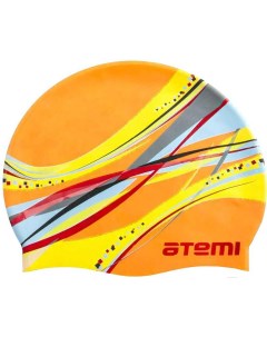 Шапочка для плавания PSC303 оранжевый графика Atemi