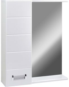 Шкаф для ванной Вега 60 с зеркалом левый 2711 212 Doratiz
