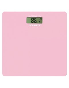 Весы напольные электронные SC BS33E041 розовый Scarlett