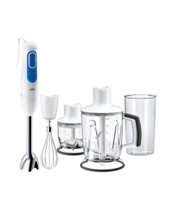 Блендер погружной Braun MQ3045 APERITIVE белый/синий