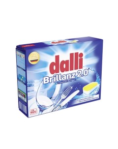 Таблетки для посудомоечной машины Brillanz 2 0 40 Dalli