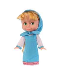 Интерактивная кукла Маша 25см 3 стиха и песенка в голубом платье 83033BD Карапуз