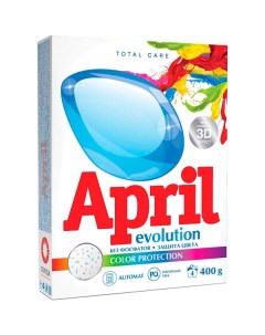 Порошок стиральный evolution автомат Color protection 400 г April