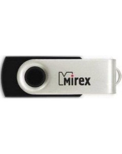 USB Flash SWIVEL RUBBER BLACK 4GB 13600 FMURUS04 Mirex