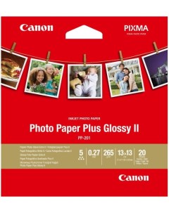 Фотобумага Photo Paper Plus Glossy II PP 201 13x13 265 гм2 20 л Canon