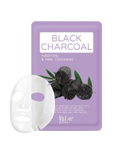 Тканевая маска для лица с экстрактом угля ME Black Charcoal Sheet Mask 25 Yu.r