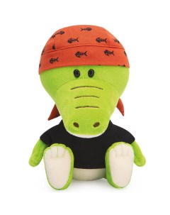 Мягкая игрушка Сафарики Крокодильчик Кики в черной футболке и бандане SA15 80 Budi basa