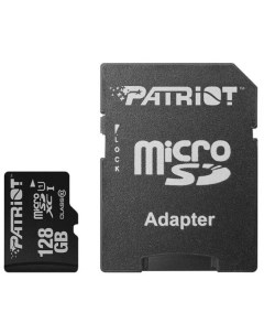 Карта памяти microSDXC LX Series Class 10 128GB адаптер PSF128GMCSDXC10 Patriot