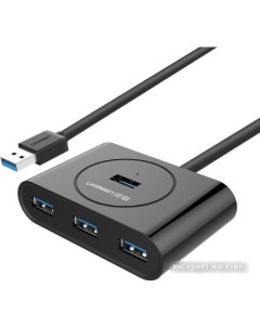 USB хаб CR113 черный Ugreen