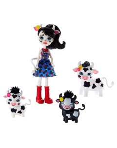 Кукла Enchantimals с 3 мя зверюшками GJX43 Mattel