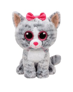 Мягкая игрушка Кошка Kiki серая Beanie Boo s 40 см 36838 Ty