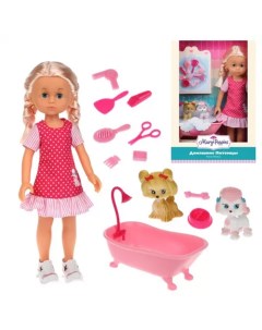 Кукла Николь Домашние питомцы с ванночкой 451355 Mary poppins