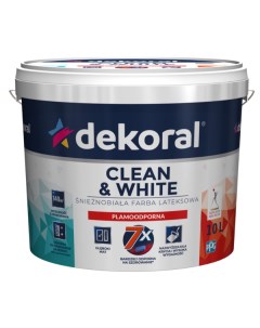 Краска акриловая Clean White 5л Dekoral