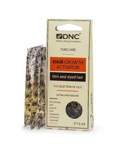 Масло активатор роста для тонких и окрашенных волос Dnc