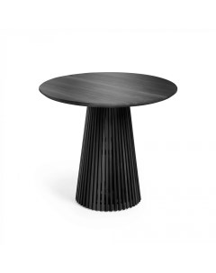 Jeanette круглый стол из белого кедра черного цвета o 90 см черный 90 0x78 0 см Angel cerda