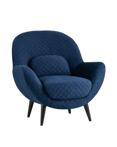 Кресло карл велюр тёмно синий синий Stoolgroup