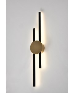 Светильник настенный светодиодный moderli v10424 wl brescia черный Stoolgroup