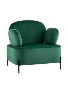 Кресло кэнди с подлокотниками велюр зелёный зеленый Stoolgroup