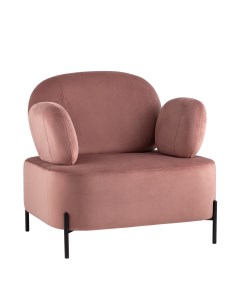 Кресло кэнди с подлокотниками велюр пыльно розовый розовый Stoolgroup