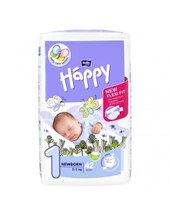 Подгузники гигиенические для детей BABY HAPPY NEWBORN 42 2 5 кг Bella