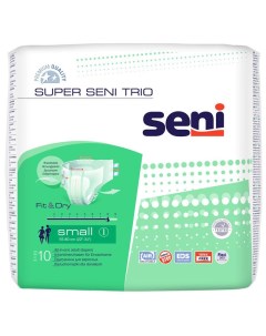 Подгузники дышащие для взрослых SUPER Trio SMALL 10 шт Seni