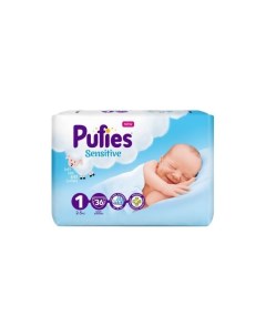 Подгузники для детей Sensitive Newborn 36 2 5 кг Pufies