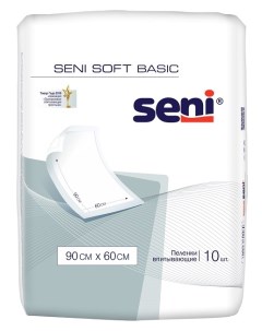 Пеленки гигиенические SOFT BASIC 90 60 10 шт Seni
