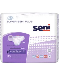 Подгузники дышащие для взрослых SUPER Plus MEDIUM 10 шт Seni